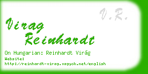 virag reinhardt business card